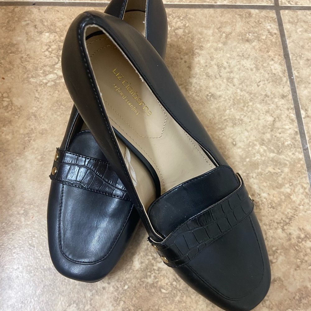 Liz Claiborne Black Classic Loafers